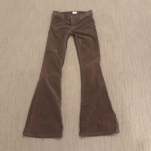 MOTHER Amazing Curfew Velvet Stretch Flare Pant Sz 26